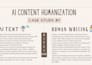 humanize your ai written book or manuscript